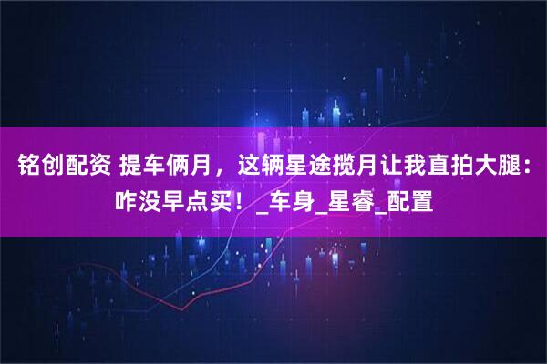 铭创配资 提车俩月，这辆星途揽月让我直拍大腿：咋没早点买！_车身_星睿_配置